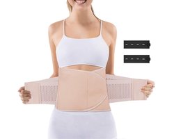 Buikband Na Bevalling - Postpartum Ondersteuning - Herstel Na Zwangerschap - Verstelbare Compressie - 120CM - Beige