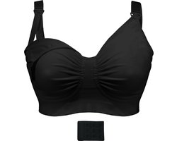 Carriwell Gel-Support Voedingsbh met Flexibele Gelbeugel - Zwart - M