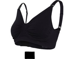 Carriwell Gel-Support Voedingsbh met Flexibele Gelbeugel - Zwart - XL