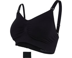 Carriwell Padded Meegroeibh en Voedingsbh Zwart-M