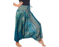 Comfortabele 2-in-1 Harem Jumpsuit met Bloemenprint voor Dames