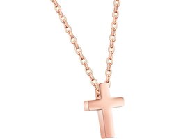 Dames Kruis Hanger Ketting Roestvrij Staal Sierlijk en Klein