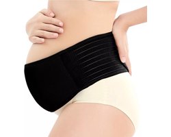 De Millennials Zwangerschapsband - One Size - Verstelbaar buikband – Bekkenband - Ondersteuning - Tegen rugklachten en striae - Zwangerschapscadeau - Zwart - ondersteuning riembanden en ondersteuning- geboortevoorbereiding -Onnodig zwangerschap pijn