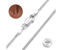 Fijne Slangenketting van 925 Zilver voor Dames