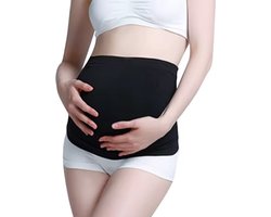 Fiory Zwangerschapsbuikband - Buikband voor Zwangere Vrouwen - Zwangerschapsband - ondersteunen buikriemen - Steunband - Prenatale zorg - zwart L