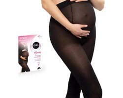 GATTA - Zwangerschapspanty - 40 DEN - Microvezel - Maat M - Zwart - Dames Panty - Zwanger - Ondersteunende Panty - (1 Stuks)