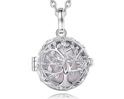 Halsketting voor zwangere vrouwen met levensboom en Mexicaanse bol