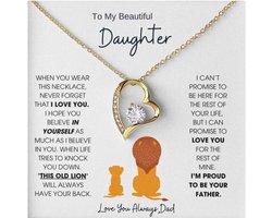 Hanger Ketting Vaders Liefde voor Dochter Cadeau