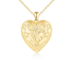 Hart Medaillon Ketting Zilver 925 met Foto - Gepersonaliseerd Sieraad voor Dames