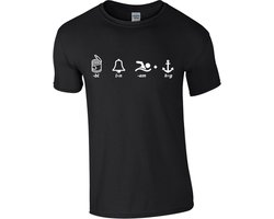 Ik ben zwanger - rebus 1 - Zwart - L - Zwangerschapsaankondiging