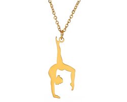 Inspirerende Gymnast Hanger Ketting voor Ballerina's en Sportliefhebbers