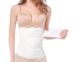 JT Beauty Care Premium Postpartum Buikband Wit Maat S – Na Zwangerschap - Bekkenband – Zwangerschapsband - Sluitlaken - Belly Binder – Zwangerschapskleding – Waist Trainer - Postnatale Sluitband – Steunband – Buikbraces