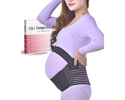 KANGKA Zwangerschapsband Maat M - Buikband Zwangerschap - Zwangerschapsgordel - Ondersteunend Bekkenband - Postpartum - Steunband - Zwangerschap cadeau