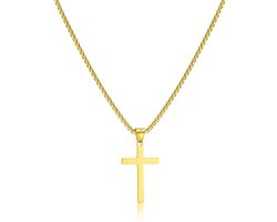 Kruis Ketting Heren - Goud/Zilver | Roestvrijstalen Hanger Voor Christelijke Sieraden