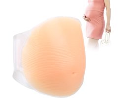 Kunstmatige Zwangerschap Buik Siliconen Nep Zwangere Buik Nep Baby Zwangerschap Valse Tummy Met Bandjes Voor Kostuums Cosplay(1#)