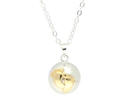 La Rosa Princesa Zilveren Voetjes Bola Zwangerschapsketting Gold Plated Zwangerschapsbelletje