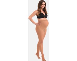 Mamsy - Comfortabele Sheer Zwangerschapspanty 20den - Naturel - XL