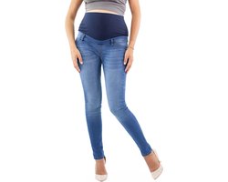 Mamsy - Milano - Deluxe chiaro zwangerschapsjeans- Slim fit - Licht blauw denim - XS