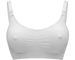 Medela Keep Cool bh - Naadloze voedingsbh - Zwangerschapsbh met 2 ademende zones - Soft Touchmateriaal - Wit - Maat M