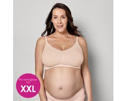 Medela Keep Cool Ultra bh - Naadloze voedingsbh - Zwangerschapsbh met 6 ademende zones - Soft Touchmateriaal – Comfortabel en ondersteunend - Chai - XXL