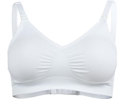 Medela Keep Cool Ultra bh - Naadloze voedingsbh - Zwangerschapsbh met 6 ademende zones - Soft Touchmateriaal – Comfortabel en ondersteunend - Wit - Maat XL