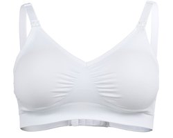 Medela Keep Cool Ultra bh - Naadloze voedingsbh - Zwangerschapsbh met 6 ademende zones - Soft Touchmateriaal – Comfortabel en ondersteunend - Wit - XXL
