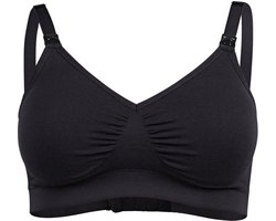 Medela Keep Cool Ultra bh - Naadloze voedingsbh - Zwangerschapsbh met 6 ademende zones - Soft Touchmateriaal – Comfortabel en ondersteunend - Zwart - Maat L