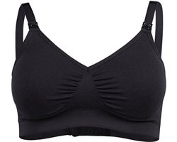 Medela Keep Cool Ultra bh - Naadloze voedingsbh - Zwangerschapsbh met 6 ademende zones - Soft Touchmateriaal – Comfortabel en ondersteunend - Zwart - Maat XXL