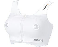Medela Kolfbh handsfree kolven met antislip Medela Easy Expresion Bustier kolf bh - Maat S - Wit