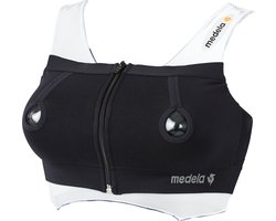 Medela Kolfbh handsfree kolven met antislip Medela Easy Expresion Bustier kolf bh - Maat S - Zwart