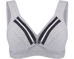 Mutterschaft BH voor Zwangere Vrouwen - Comfortabele Afzakkende Preventie - Inclusief BH's voor Borstvoeding - Grijs - Maat 80