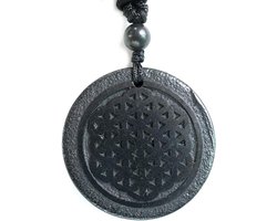 Natuurlijke Shungite Hanger Ketting voor EMF Bescherming - Spirituele Geschenken voor Vrouwen en Mannen