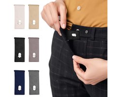 Pack van 6 Trousers Extensions - Trousers Extender voor Kostuum - Button Extension voor Broeken - Rok en Zwangerschap Broeken 8.5 x 3.5 cm