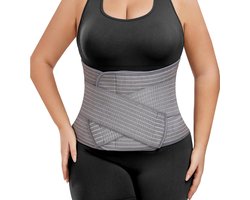 Postpartum Zwangerschapsband - Postpartum Buikband - Postpartum Support Belt - Breathable Belly Wrap - Buikband Zwangerschap - Buikbraces - Korset - Nierwarmer - Herstelgordel - Onderrug ondersteuning - voor vrouwen - Maat S/M - Grijs