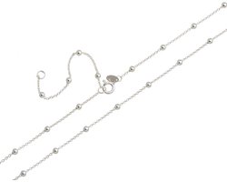 Verstelbare Buikketting Bikiniketting van Massief 925 Zilver