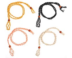 Verstelbare Ketting met Edelstenen Houders - 4 Stuks voor Sieraden Maken