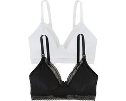 Vertbaudet Set - 2 beha - voeding - beugelloze - biokatoen