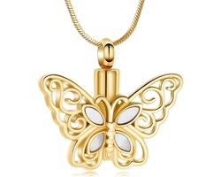 Vlinder Urn Ketting voor As - Gedenksieraad voor Dierbaren