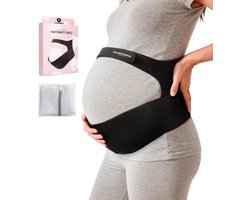 Vulpes Goods® Babycare - Buikband Zwangerschap - Verstelbare Zwangerschapsband - Buikband voor Zwangerschap - Onzichtbaar & Ademend - Buik & Rugsteun - Maat L - Bekkenband - Pregnancy Belt - Bekkenbrace - incl. Waszak