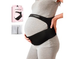 Vulpes Goods® Babycare - Buikband Zwangerschap - Verstelbare Zwangerschapsband - Buikband voor Zwangerschap - Onzichtbaar & Ademend - Buik & Rugsteun - Maat M - Bekkenband - Pregnancy Belt - Bekkenbrace - incl. Waszak