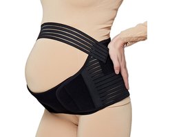 Zwangerschap - Buik riem - Zwangerschaps ondersteuning - Zwangerschapsband - Verstelbaar buikband – Bekkenband - Ondersteuning - Tegen rugklachten en striae - Zwangerschapscadeau - Zwart