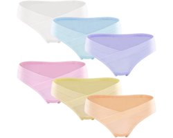 Zwangerschap Ondergoed Katoen Ademend Slipjes voor Mama's 6 Stuks