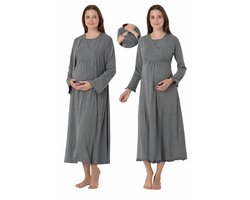 zwangerschap - voedingskleding - bevaljurk inclusief kimono