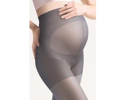 Zwangerschapspanty - 20 Denier - Kleur: Grafiet - Maat: M - Model: Mamma Premium