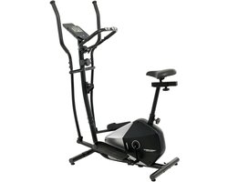 Christopeit Crosstrainer & Hometrainer 2in1 hybride CT 6, hartslagsensoren, tablethouder, 100 kg