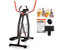 Cross Trainer Cardio Trainingsapparaat met 4 Weerstandsniveaus en Hartslagmeter