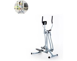 Crosstrainer - Hometrainer - LCD-display - Verstelbaar Borstkussen - Staal- Zilver - 96 x 60 x 152cm