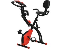 Eliptical Bike - Indoorfietsen - Hometrainers - Fitness Fiets - Indoor Cycle - Indoorfiets - Kunststof ABS staal - Opvouwbare Hometrainer - 105x48x118 cm - Rood