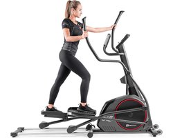 Hop-Sport crosstrainer HS-095CF - crosstrainer 30kg vliegwiel - crosstrainer gebruikersgewicht 135kg - grijs