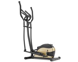 Hop-Sport HS-003C Focus – Crosstrainer – Handmatige Weerstand – Antislip Voetplaten – Goud